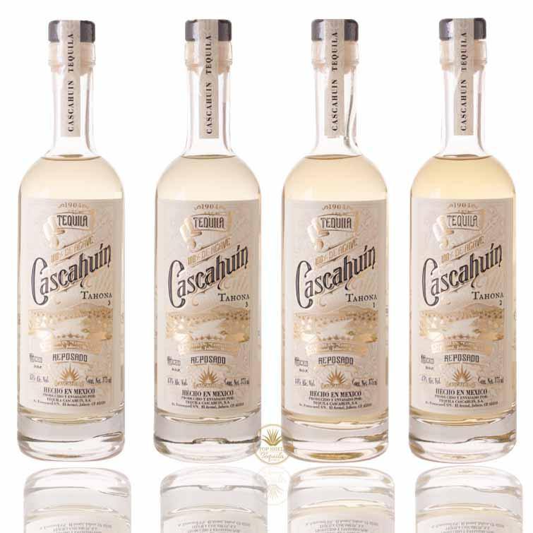 Cascahuin Single Barrel Tahona Reposado Tequila Set (4 x 375ml)