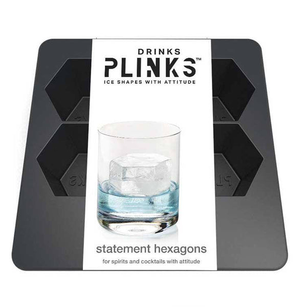 DrinkPlinks Statement Hexagon Ice Moulds