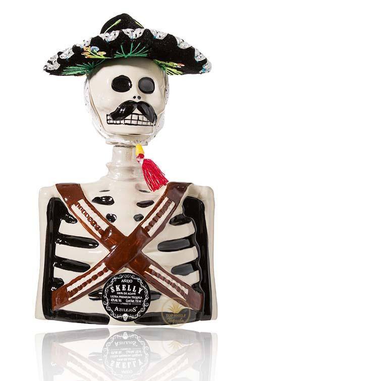 Los Azulejos Skelly Anejo Tequila - Pancho Villa Limited Edition (750m ...